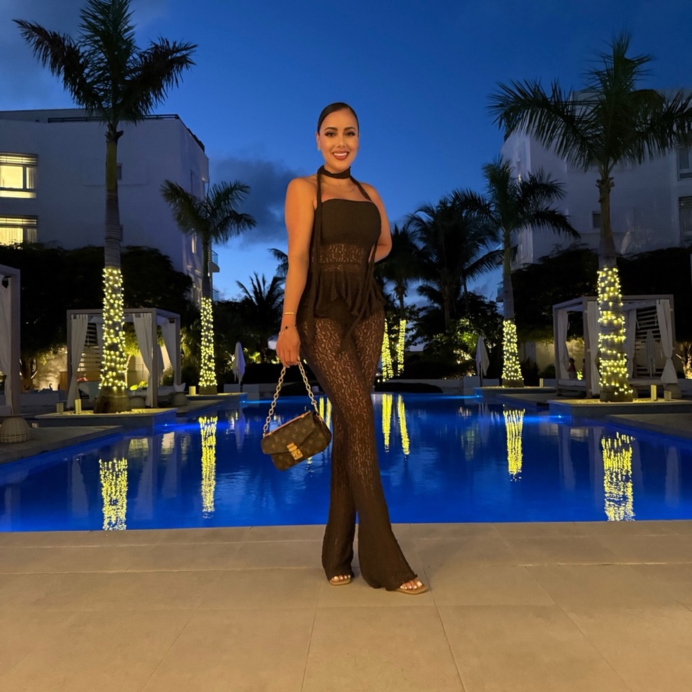 Zara Black Sheer Jumpsuit